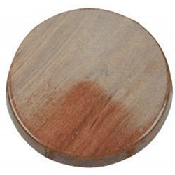Bouchon central en teck 