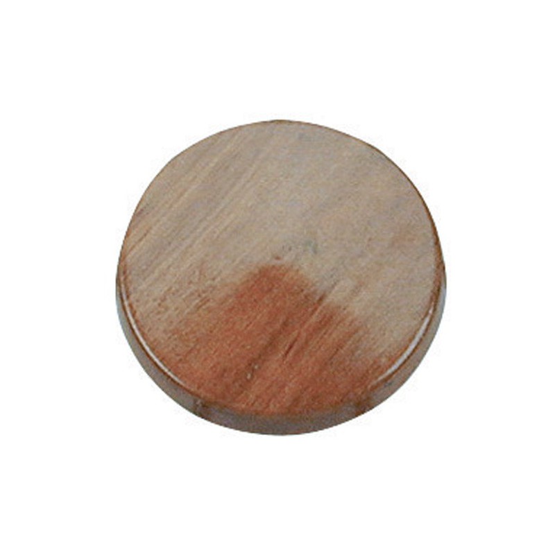 Bouchon central en teck 