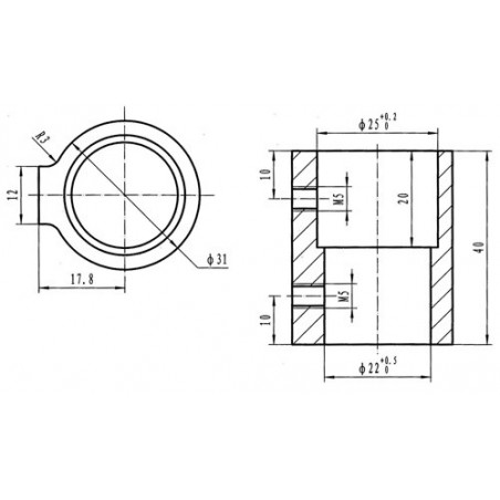 Raccord pour tubes capotes