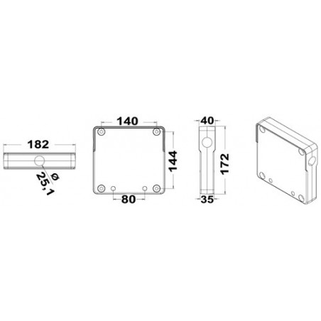 Tablette support moteur pour balcon