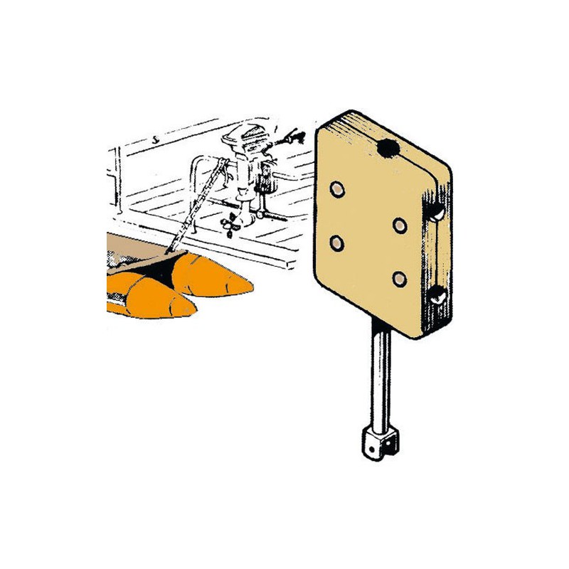 Support moteur auxiliare balcon de poupe 