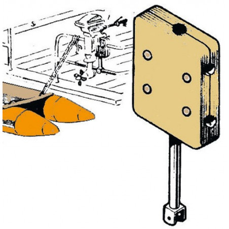 Support moteur auxiliare balcon de poupe 