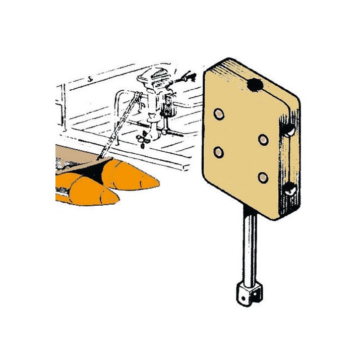 Support moteur auxiliare balcon de poupe 