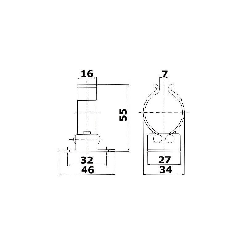 Clip inox pour tubes