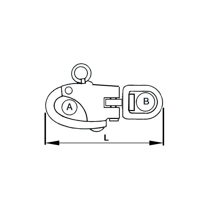 Mousqueton pour spi, drisses etc...   
