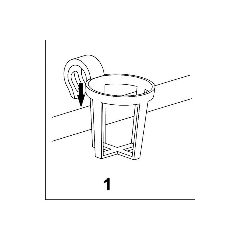 Kit 3 porte-verres à clipser  