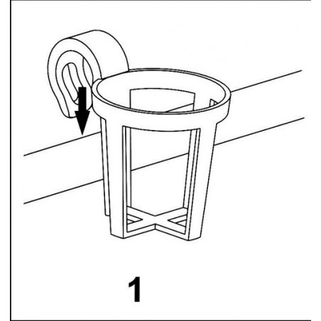 Kit 3 porte-verres à clipser  