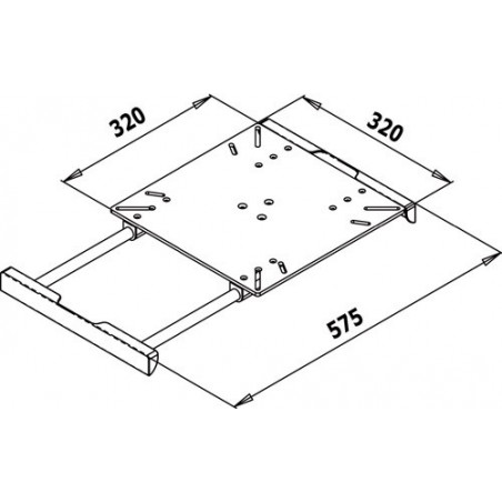 Coulisseaux pour tables à rallonge