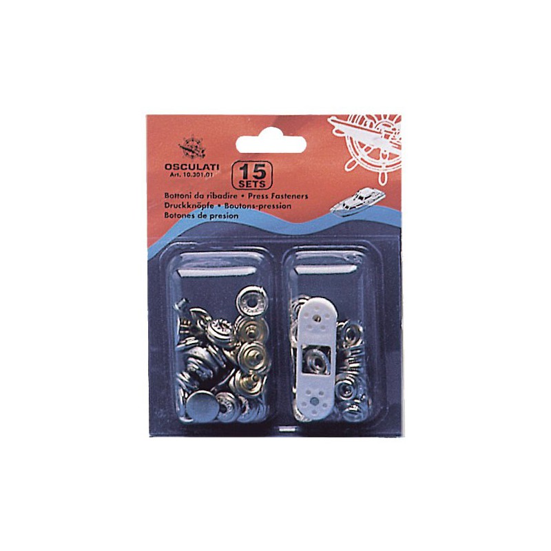 Boutons en laiton chromé