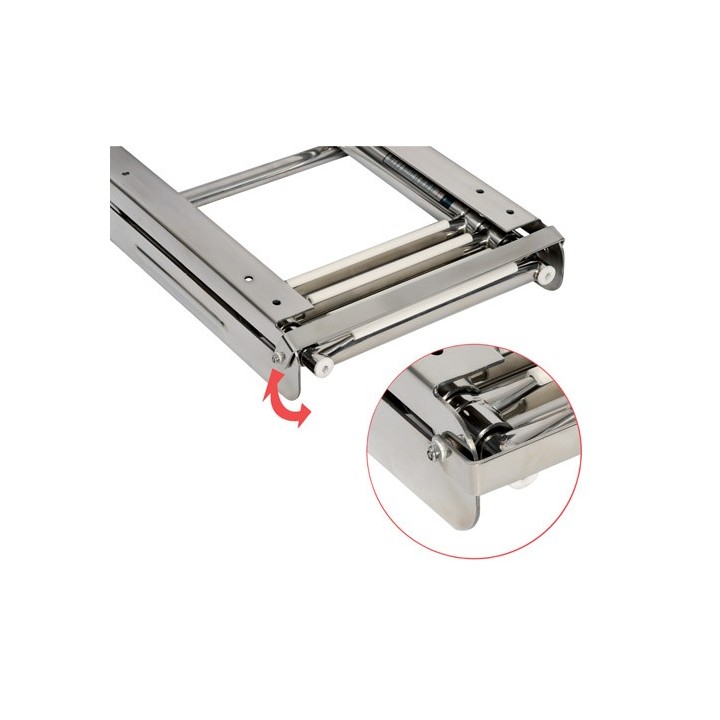 Echelle inox escamotable 49.543.04