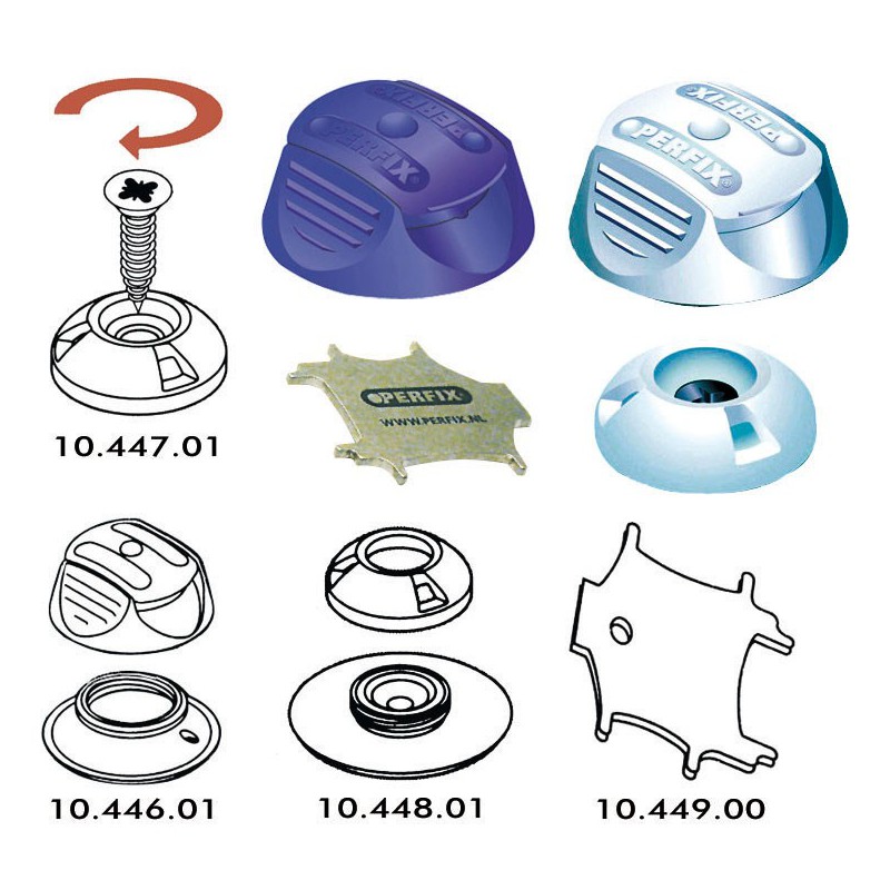 Boutons et accessoires Perfix 
