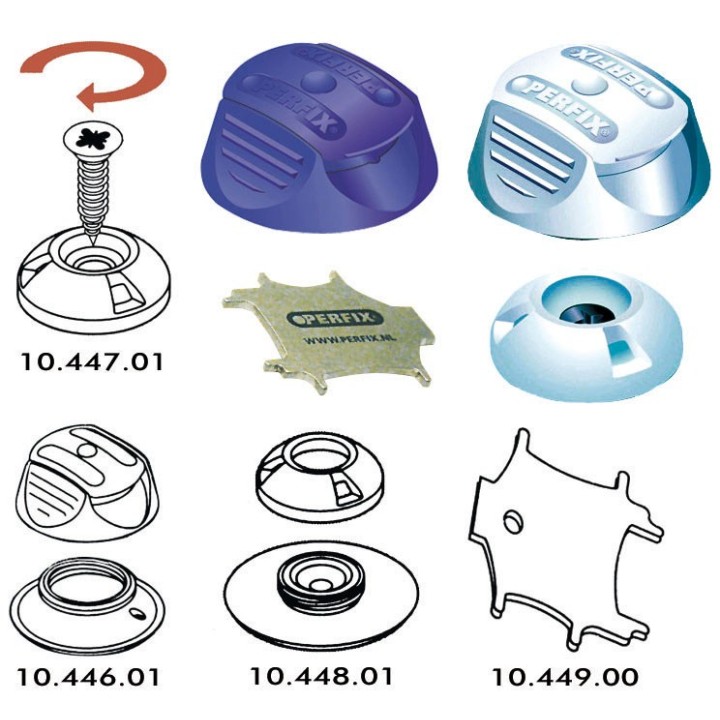 Boutons et accessoires Perfix 