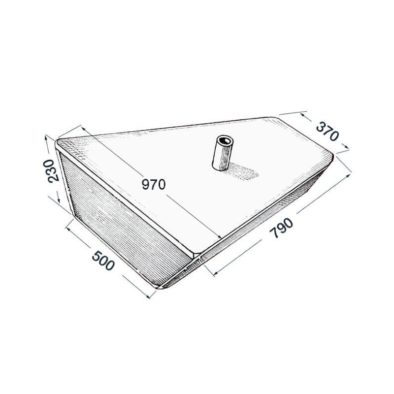 Réservoir rigide d'eau 80 lt 
