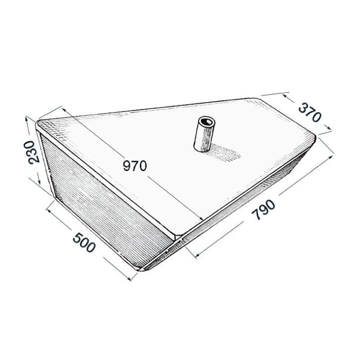 Réservoir rigide d'eau 80 lt 