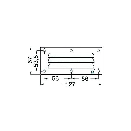 Grilles d'aération rectangulaires 53.021.02/08