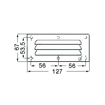 Grilles d'aération rectangulaires