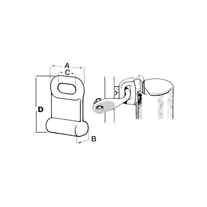 Coulisseau grand-voile 