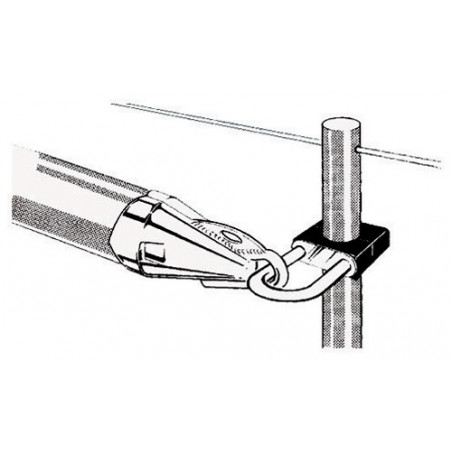 Porte-tangon inox  