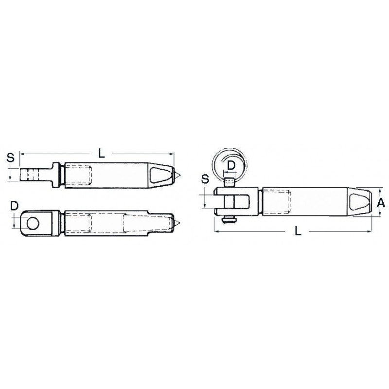 Terminal à oeil PARAFIL