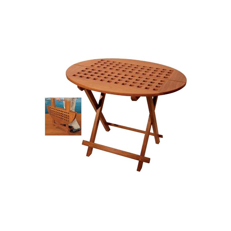 Table teck ovale