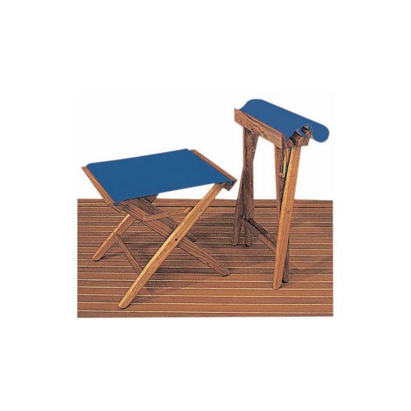 Sieges et teck et toile