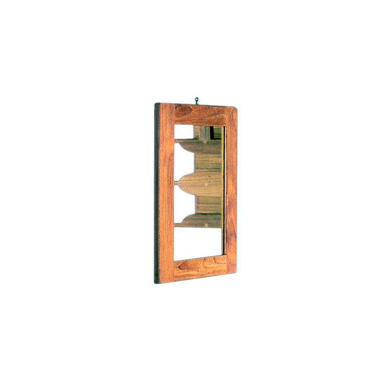 Miroir cadre teck 