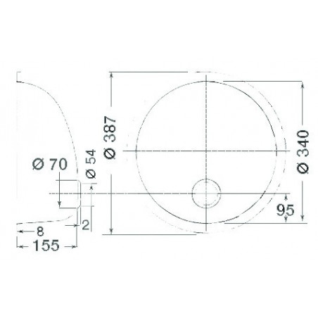 Evier ovale / rond