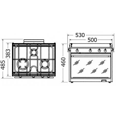 Cuisinière "Topline" 50.380.00