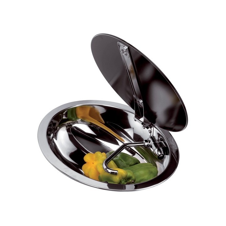 Lavabo inox avec couvercle
