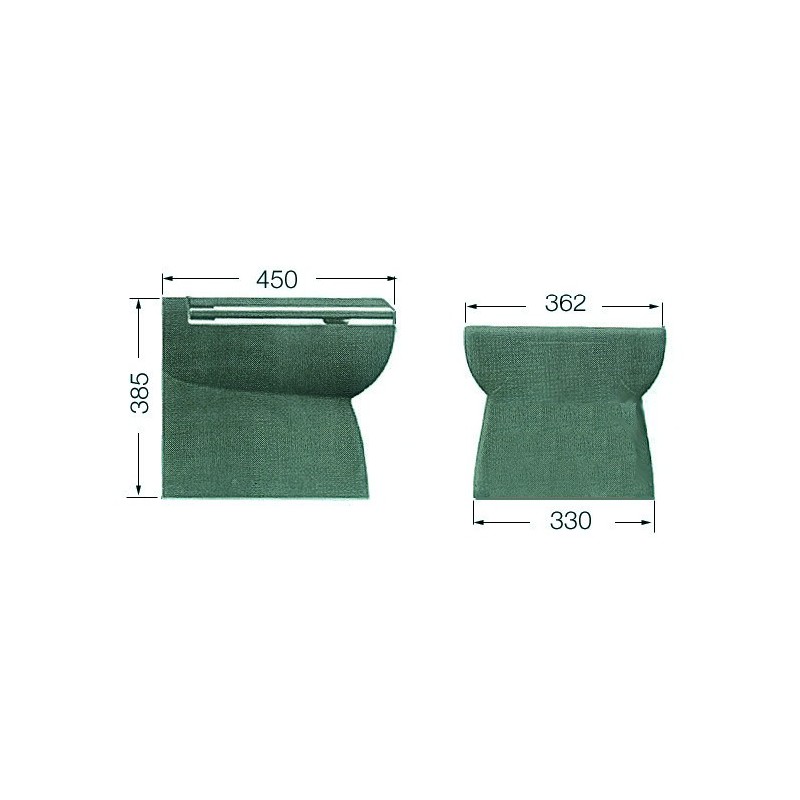 WC électrique caréné