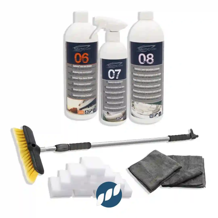 Kit entretien bateau pneumatique : nettoyage, protection et rénovation
