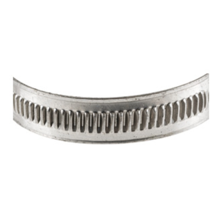 Collier inox à dents forgées