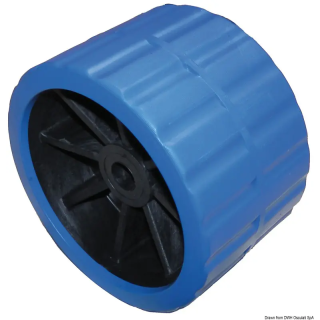 Roue latérale bleu