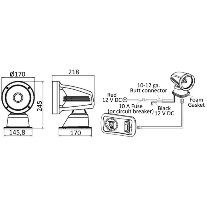 Projecteur électrique One LED