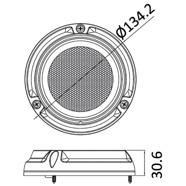 Projecteur sous-marine rond blanc