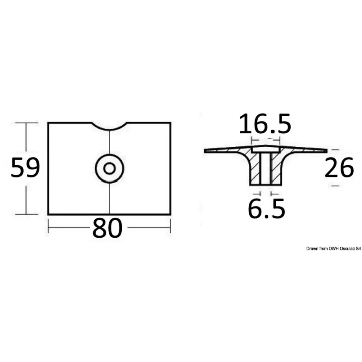 Anode magnésium 9.5/15 HP 2 temps