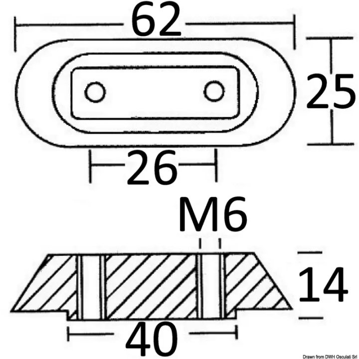 Anode plaque aluminium