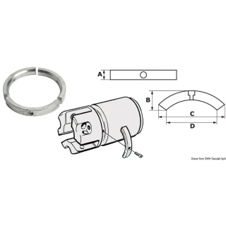 Kit de 3 anodes pour hélice Sail Drive