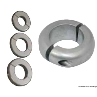 Collier d'arbre aluminium pour axe
