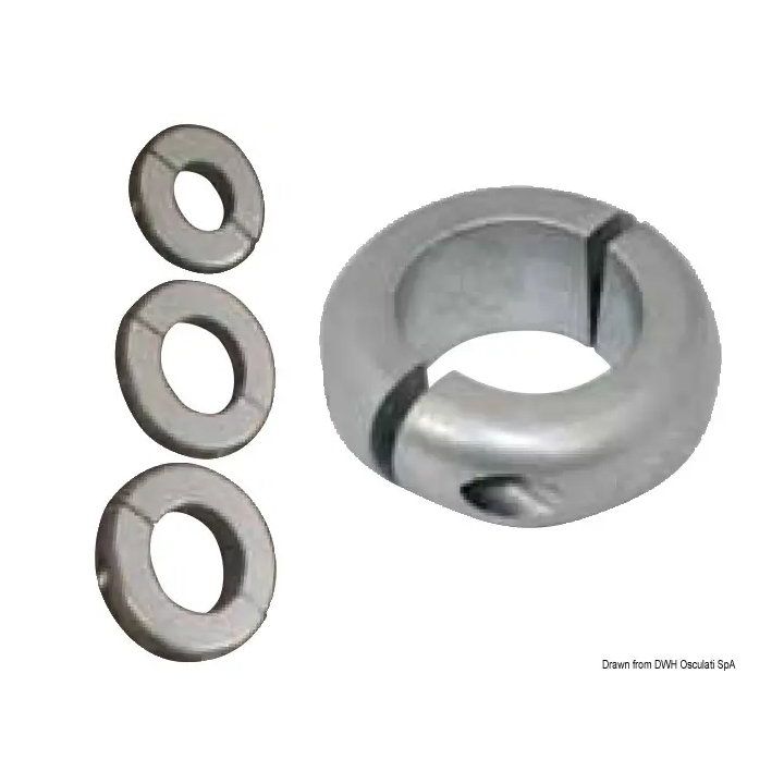 Collier d'arbre aluminium pour axe