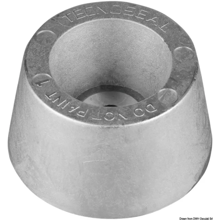 Anode circulaire aluminium à fixer avec un boulon