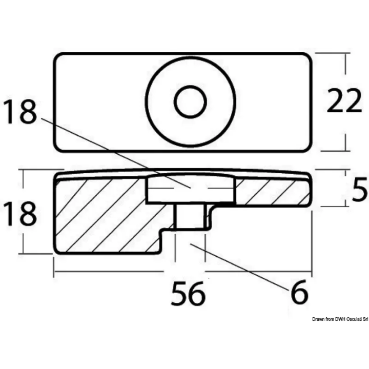 Anode plaque aluminium pour Suzuki