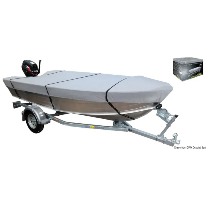 Bâche pour bateaux à plat-bord bas 500/530 cm