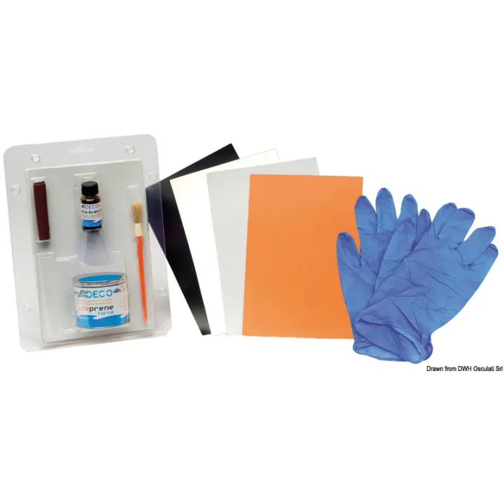Kit réparation pour canots Neptune gris RAL 7046