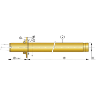 Tube d'étambot BL - bronze - ø45 mm - 1000 mm
