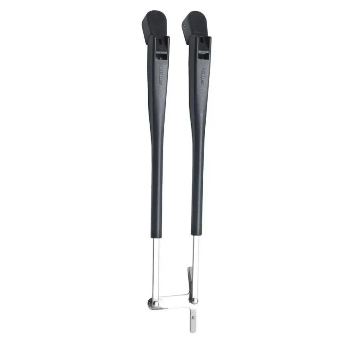 Bras d'essuie glace DIN double noir 308-393 mm