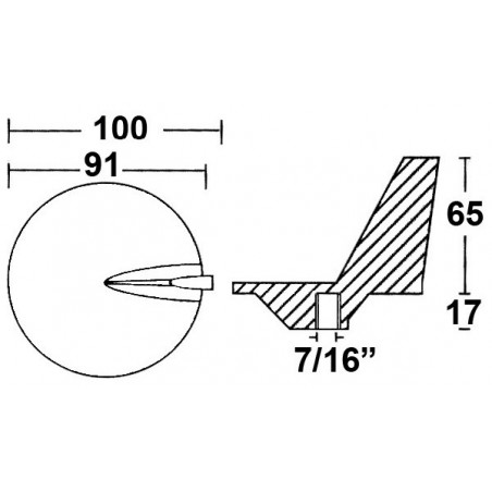  ANODE POUR PIEDS AVEC HÉLICES schéma