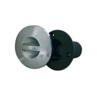 Nable plastique noir avec bouchon chromé ø 50mm