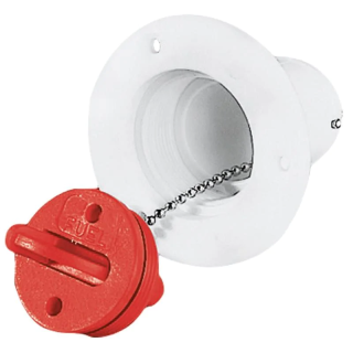 Nable de pont pour essence, ø 51mm, plastique blanc