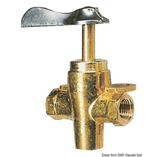 Robinet carburant 3 voies 3/8"